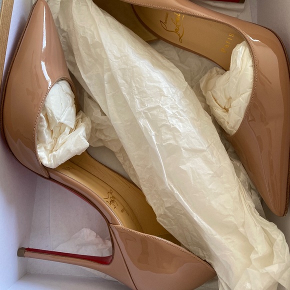 Iriza 100mm nude patent Louboutins size 37 - Picture 1 of 16
